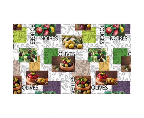 Столовая клеенка КОЛОРИТ Мажор с увеличенным наложением на нетканой основе 1.35x20 м ПР610 