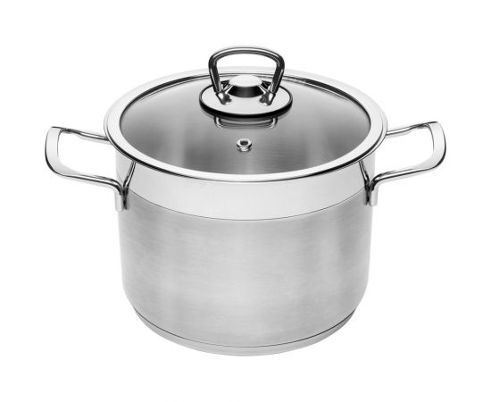 Кастрюля КАТЮША София нержавеющая сталь, 20x14,7 см, 4,5 л, стеклянная крышка 9920-400-0 