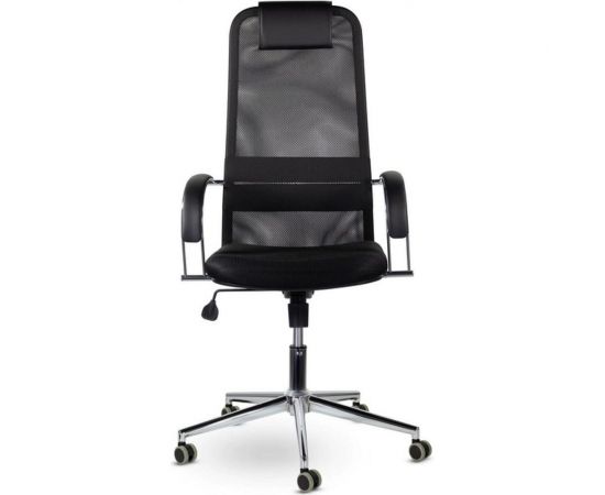 Кресло руководителя компьютерное рабочее офисное/для дома BRABIX Pilot Ex-610 Ch premium, хром, ткань-сетка 532417 