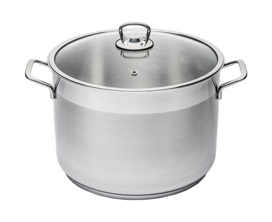 Кастрюля КАТЮША София нержавеющая сталь, 28x20 см, 12,0 л, стеклянная крышка 9920-1090-0 