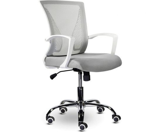 Компьютерное офисное кресло BRABIX Wings MG-306, с подлокотниками, хром, сетка 532012 