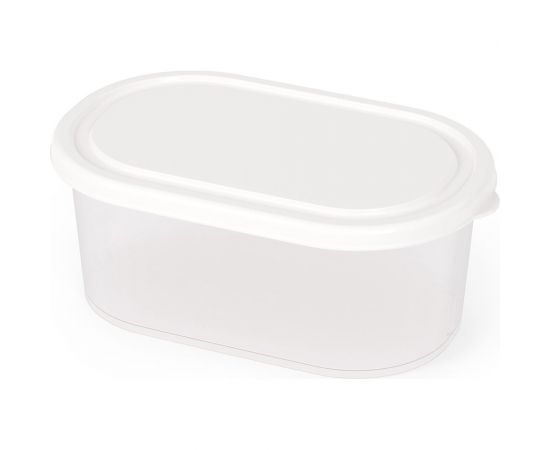 Емкость для СВЧ ЗПИ «Альтернатива» 0.65 л, овальная, белый М8792 