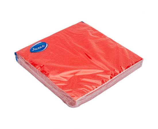 Бумажные салфетки Лилия 33x33, красный, 2 слоя, 20 листов 735 