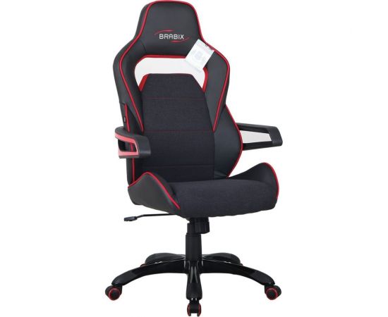 Компьютерное геймерское офисное кресло BRABIX Nitro GM-001, с подлокотниками, экокожа 531816 