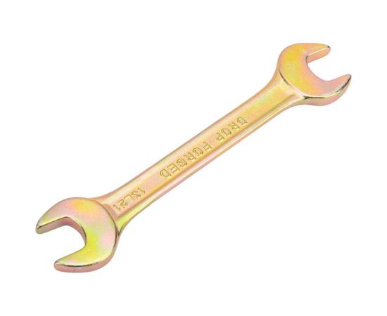 Рожковый ключ, 14x15 мм, желтый цинк СИБРТЕХ 14308 – изображение 2