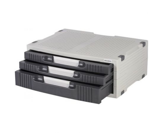 Подставка для принтера или монитора BRAUBERG с 1 полкой и 3 ящиками, 380х275х150 мм 510190 – изображение 2