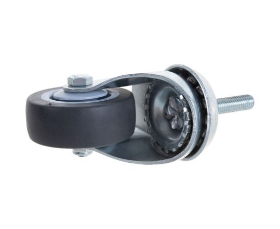 Поворотное колесо Brante 50 мм на штыре М8 серая резина NF-0123 104950 – изображение 2