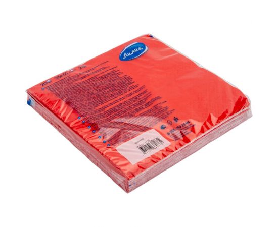 Бумажные салфетки Лилия 33x33, красный, 2 слоя, 20 листов 735 – изображение 2