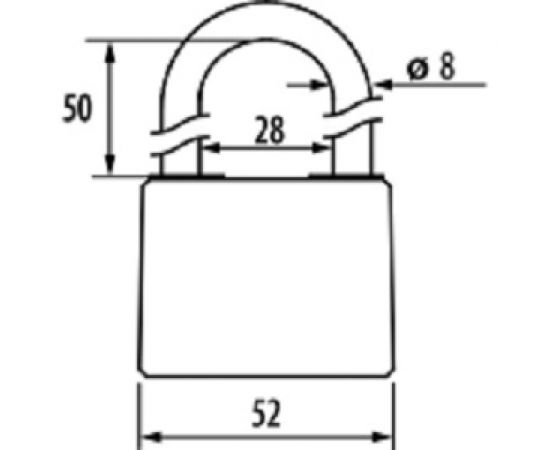 Навесной замок ЧАЗ ВС2-49-01 00000036384 – изображение 2