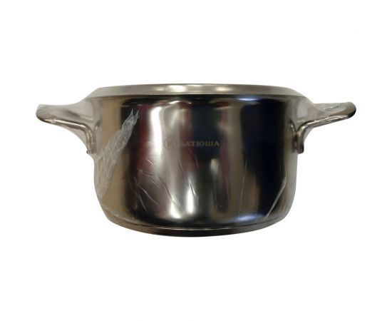 Кастрюля КАТЮША Марта нержавеющая сталь, 3,3 л, 18x14 см, стеклянная крышка 100-18-1 – изображение 2