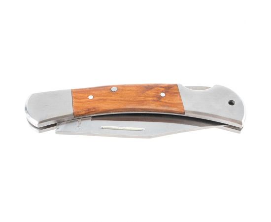 Складной нож STAYER с деревянными вставками большой 47620-2_z01 – изображение 2