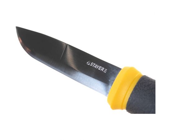Туристический нож STAYER PROFI пластиковые ножны, лезвие-110мм 47630 – изображение 3