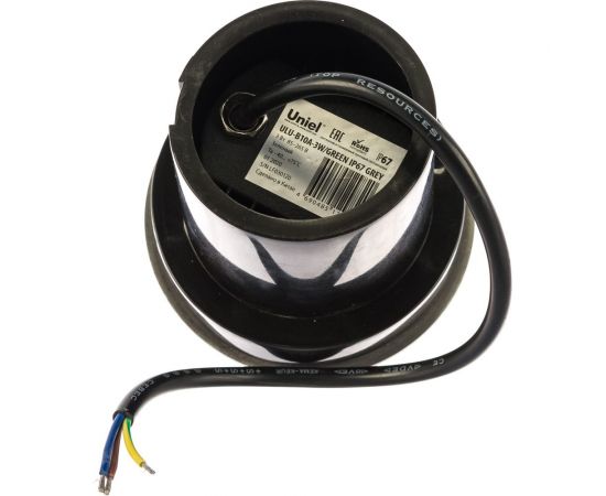 Светодиодный уличный светильник Uniel ULU-B10A-3W/GREEN IP67 GREY UL-00006819 – изображение 3