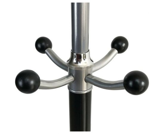 Вешалка-стойка BRABIX CR-8342 металл, 5+4 крючка, цвет черный 606439 – изображение 3