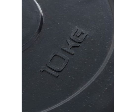 Обрезиненный диск Starfit BB-202 10 кг, d=26 мм, стальная втулка, черный УТ-00018807 – изображение 4