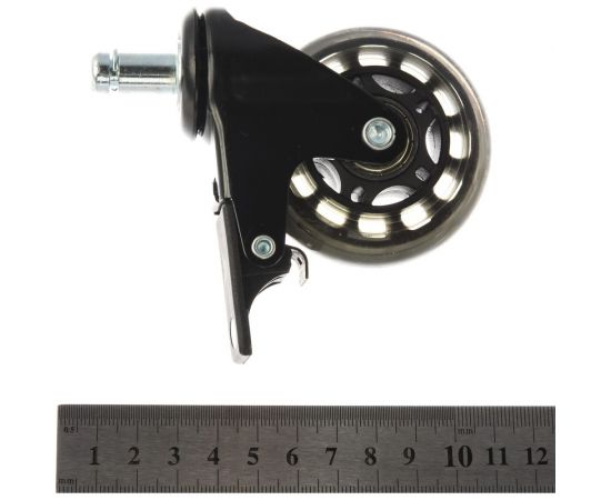 Колесо для кресла с тормозом Brante D 65 мм на штыре M11 силикон 104318 – изображение 4