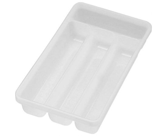 Лоток для столовых приборов COSMOPLAST 4-х местный, 31x18x4.5 см, пластик, цвет ассорти 2014 – изображение 4