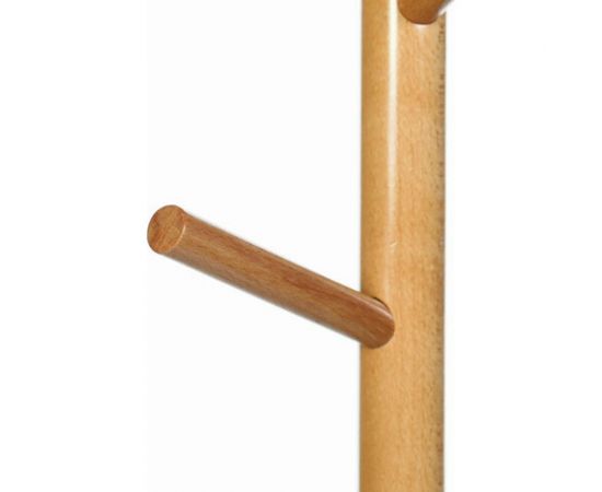 Вешалка-стойка BRABIX CR-1906 на мраморном диске, металл белый / дерево бук 606440 – изображение 4