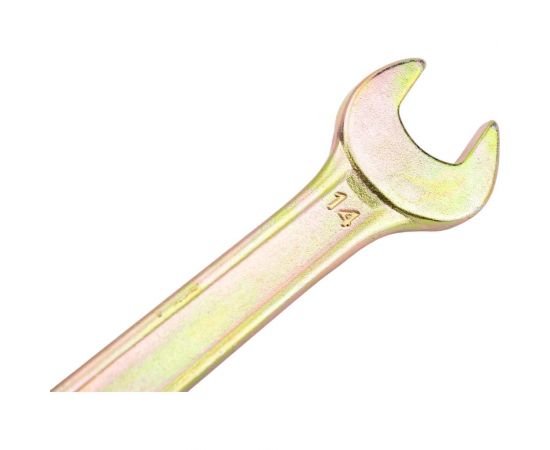 Рожковый ключ, 14x15 мм, желтый цинк СИБРТЕХ 14308 – изображение 4