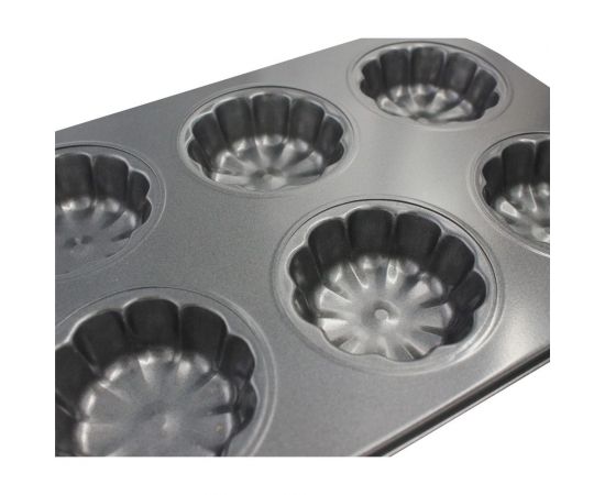 Форма для выпечки КОШКИН ДОМ 6 ячеек для кексов, с антипригарным покрытием 50-18-002 – изображение 4