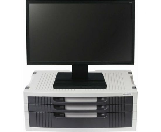 Подставка для принтера или монитора BRAUBERG с 1 полкой и 3 ящиками, 380х275х150 мм 510190 – изображение 4