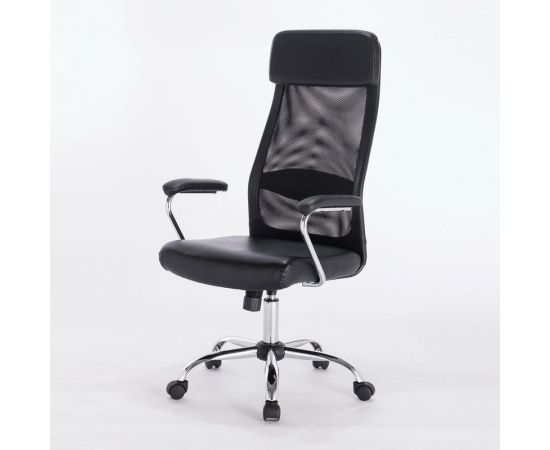 Компьютерное офисное кресло руководителя BRABIX Flight EX-540, с подлокотниками, хром, сетка 531850 – изображение 5