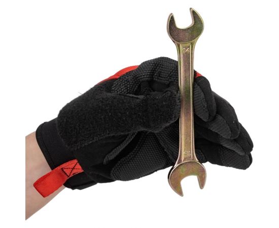 Рожковый ключ, 14x15 мм, желтый цинк СИБРТЕХ 14308 – изображение 5