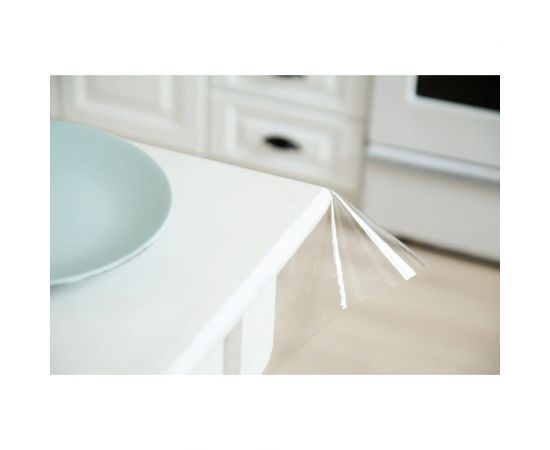 Скатерть Домовой Прошка гибкое стекло ПВХ 0,5 мм, размер 140x80 см 10169 – изображение 5