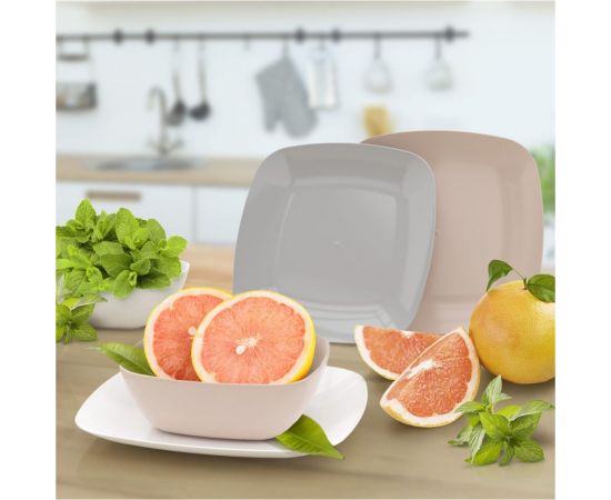 Тарелка ЗПИ «Альтернатива» Квадро глубокая, белый М8040 – изображение 5