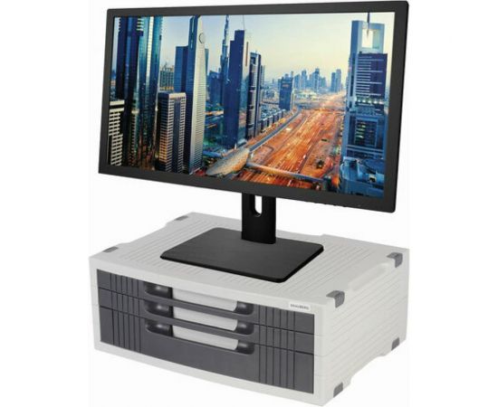 Подставка для принтера или монитора BRAUBERG с 1 полкой и 3 ящиками, 380х275х150 мм 510190 – изображение 5