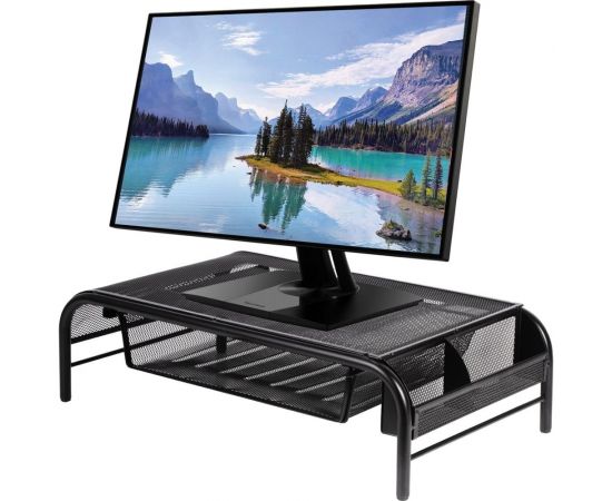 Металлическая подставка для ноутбука, монитора, принтера BRAUBERG Germanium 50.5х30х14.5 512611 – изображение 6