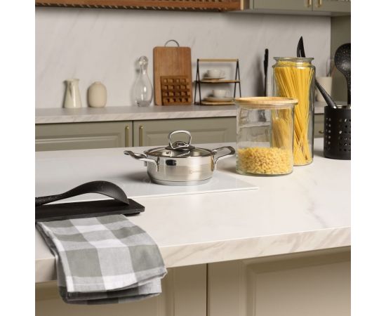 Кастрюля КАТЮША София нержавеющая сталь, 14x06 см, 0,7 л, стеклянная крышка 9920-070-0 – изображение 6