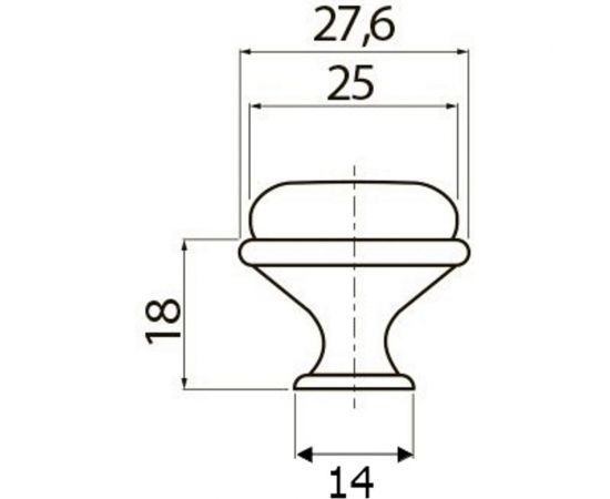 Ручка-кнопка Brante FF Н0033429 под мрамор 606523 – изображение 6
