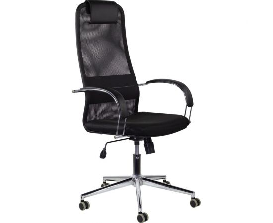 Кресло руководителя компьютерное рабочее офисное/для дома BRABIX Pilot Ex-610 Ch premium, хром, ткань-сетка 532417 – изображение 6