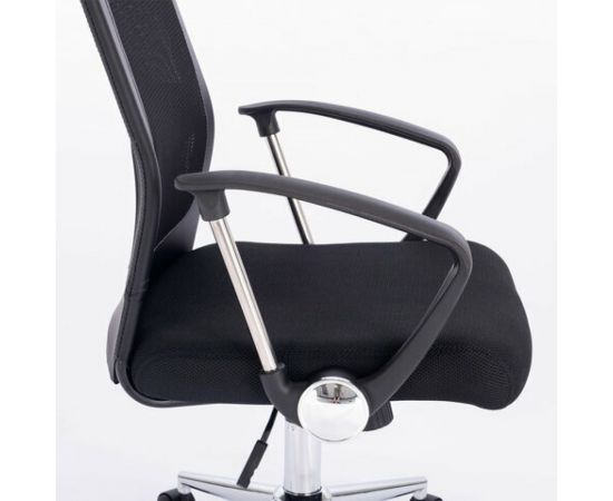 Офисное кресло BRABIX Flight R EX-541, хром, ткань TW, сетка, черное 532517 – изображение 9