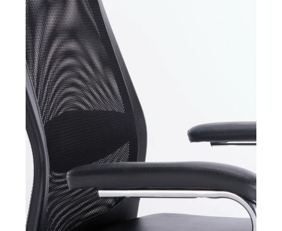Компьютерное офисное кресло руководителя BRABIX Flight EX-540, с подлокотниками, хром, сетка 531850 – изображение 9
