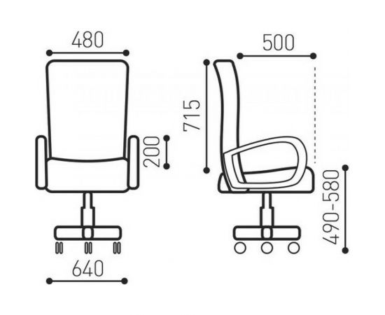 Компьютерное офисное кресло руководителя BRABIX Flight EX-540, с подлокотниками, хром, сетка 531850 – изображение 10