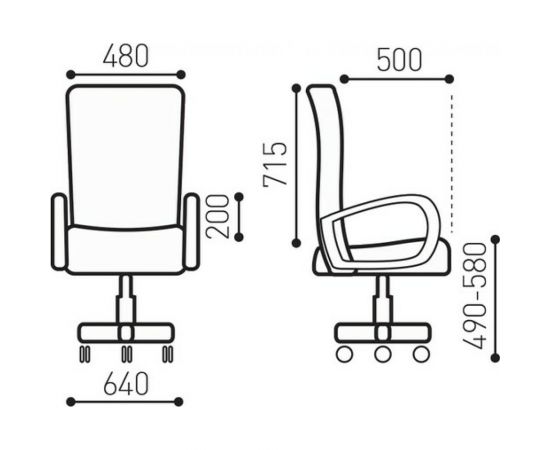 Компьютерное офисное кресло руководителя BRABIX Flight EX-540, с подлокотниками, хром, сетка 531849 – изображение 10