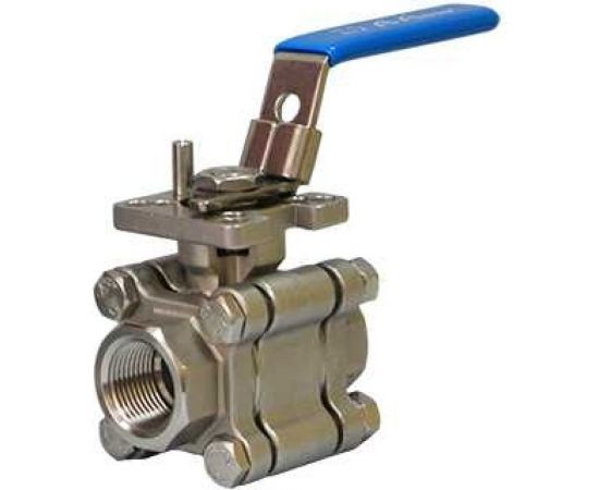 Шаровой кран A-Flow из нержавеющей стали, Ду 15мм, подсоединение внутренняя резьба NPT 1/2"" VBZY-15-FN 