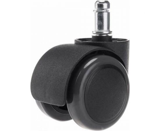 Колеса ролики для кресла BRABIX прорезиненные, комплект, 5 шт, шток d11 мм, черные, в коробе 532009 