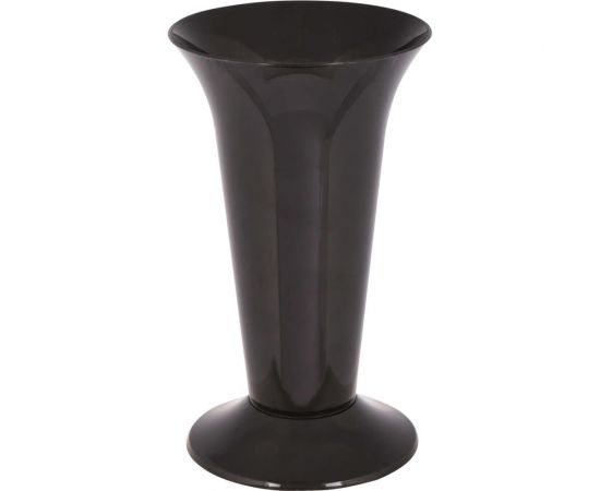 Ваза для цветов ЗПИ Альтернатива под срезку диаметр 129мм, высота 217мм черный М7552 