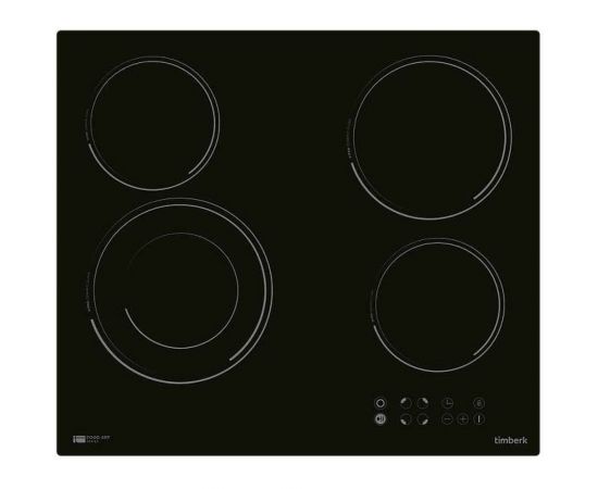 Электрическая варочная панель Timberk 4 конфорки, 6400 Вт T-HE4GL71 