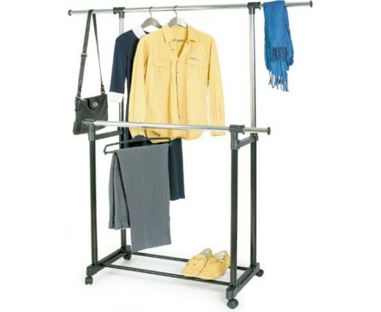 Двойная мобильная стойка Art moon TORONTO для одежды 699225 