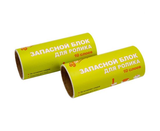 Запасной блок для липкого ролика Золушка 10 слоев, 2 шт 14273 