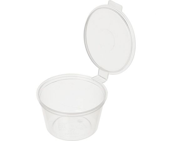 Прозрачная соусница ООО Комус 30 мл, 51 мм, 80 штук в упаковке 861330 