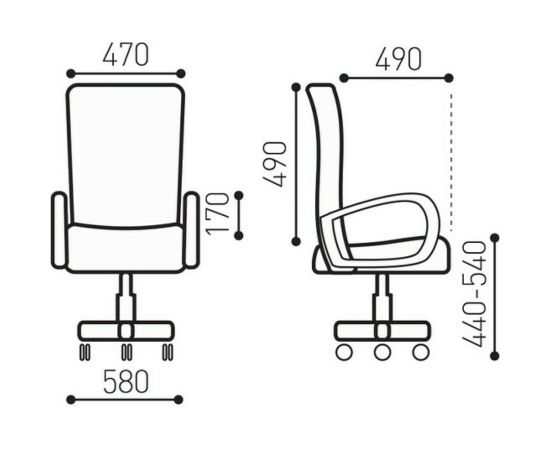 Компьютерное офисное кресло BRABIX Daily MG-317, с подлокотникам??, хром 531833 – изображение 11