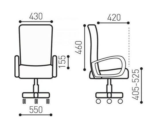 Компьютерное офисное кресло BRABIX Jet MG-315, с подлокотниками, сетка 531839 – изображение 12