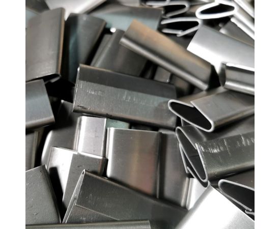 Стальной замок для стальной ленты 19 мм Кордленд 19x45x0,9 мм, 500 шт. ST-19 KREP-00161 – изображение 2