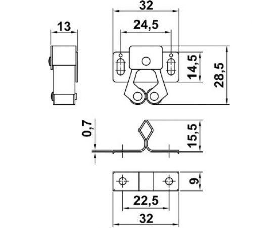 Роликовая защелка Amig бихром 12 BIC – изображение 2