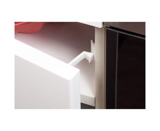 Защита от детей, блокиратор дверей и ящиков 100 Baby Safety ""Мама Папа"" 6 шт., белые, крепеж в комплекте 4670006470136 – изображение 3